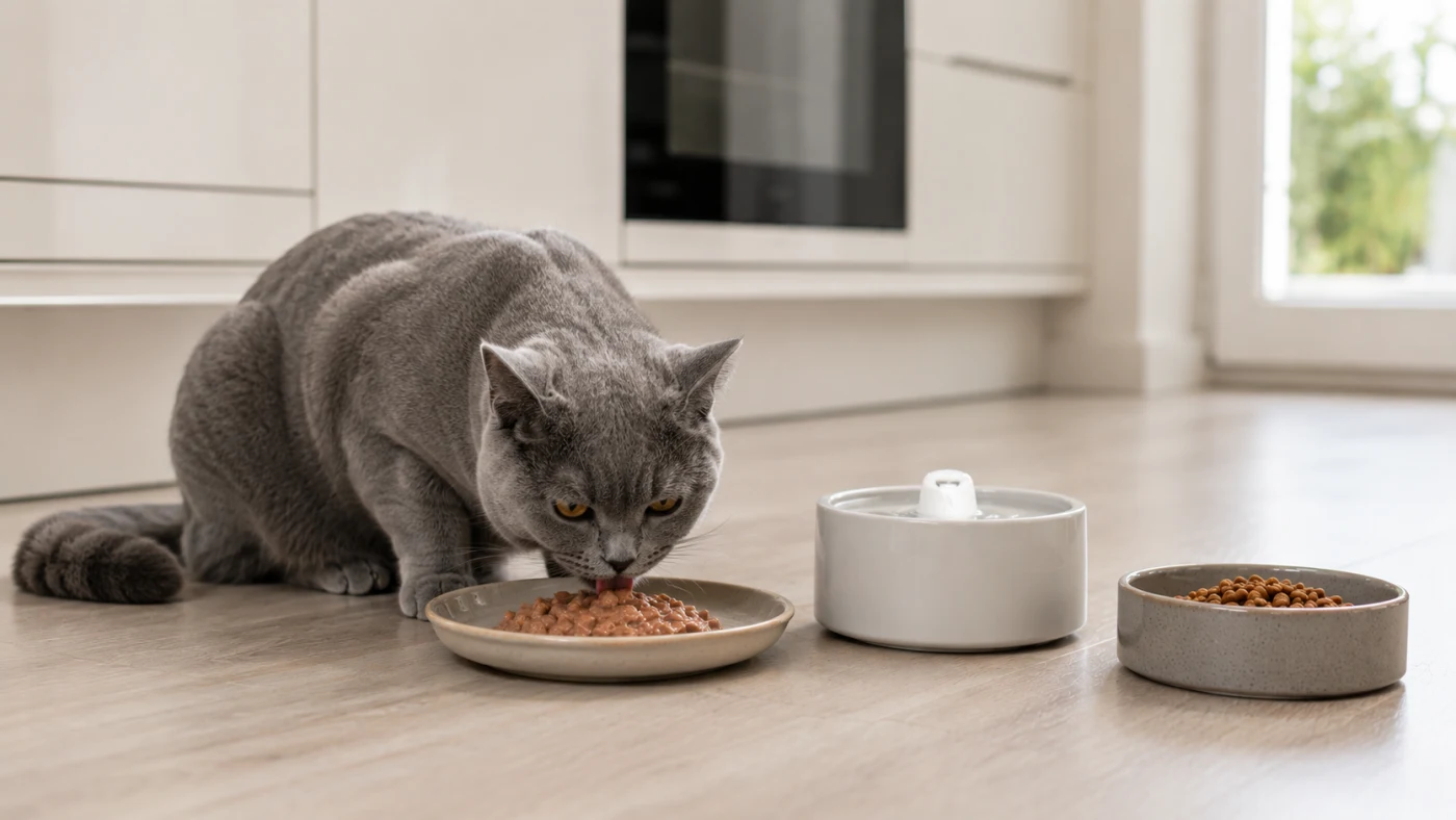 Alimentation du British Shorthair : poids, reins et coeur - alimentation chat british shorthair patee hydratation