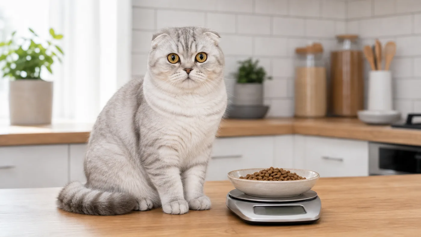 Alimentation du Scottish Fold : articulations, poids et douleur - alimentation chat scottish fold ration poids