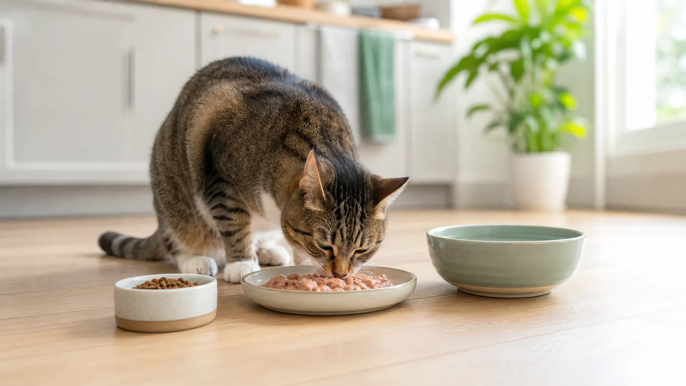 Alimentation du chat stérilisé : poids, satiété et urines - alimentation chat sterilise patee hydratation