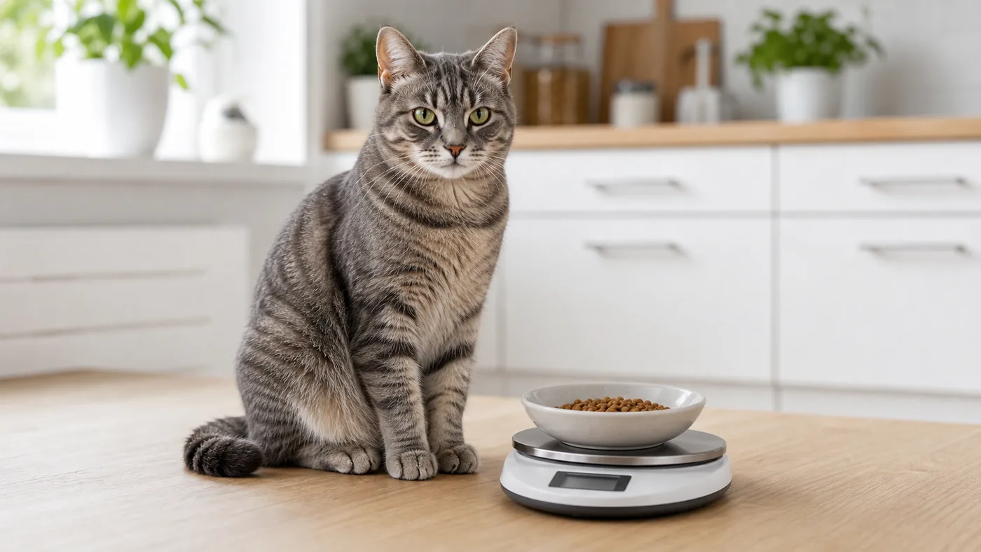 Alimentation du chat stérilisé : poids, satiété et urines - alimentation chat sterilise ration pesee