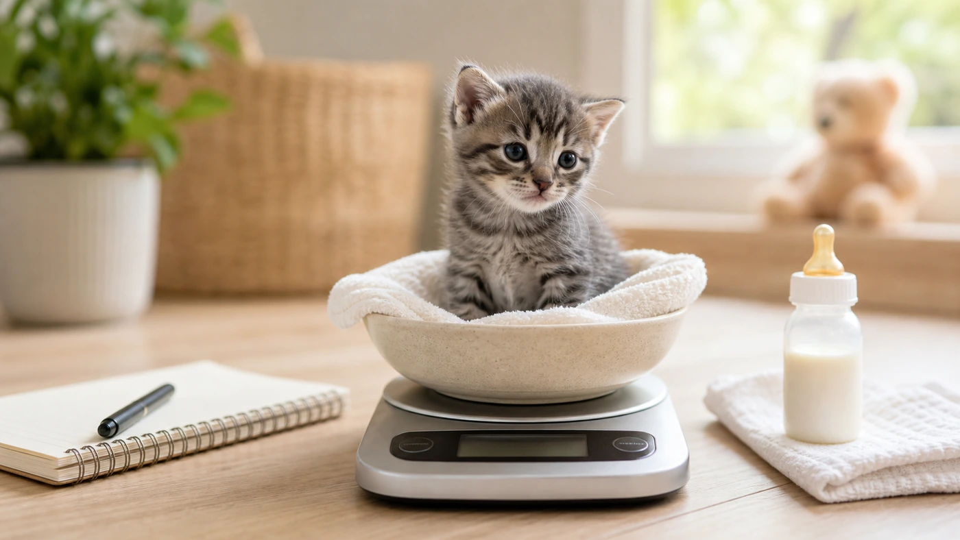 Jeune animal pesé pour adapter correctement un traitement