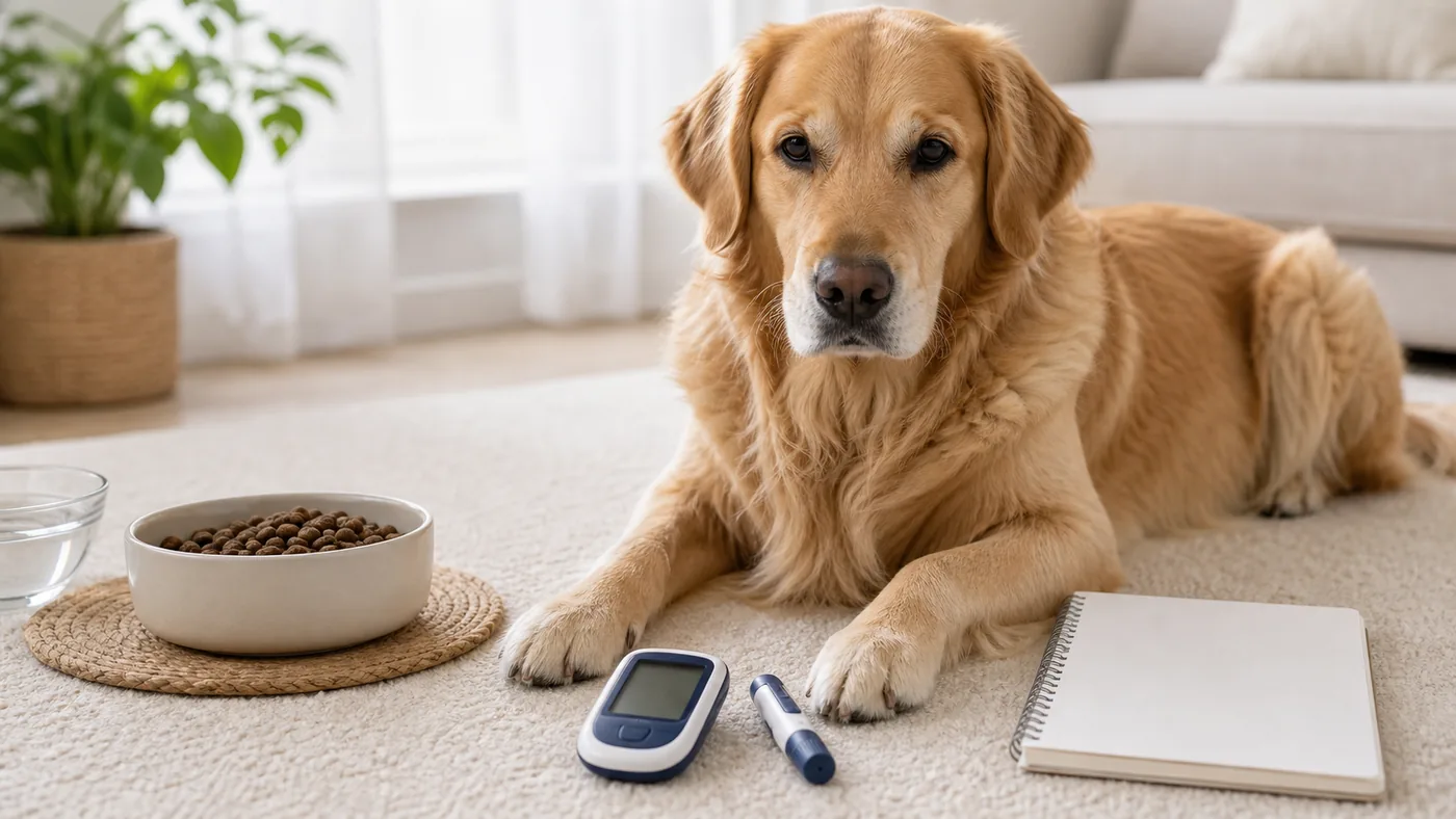Alimentation du chien diabétique : repas, fibres et insuline - alimentation chien diabetique suivi glycemie