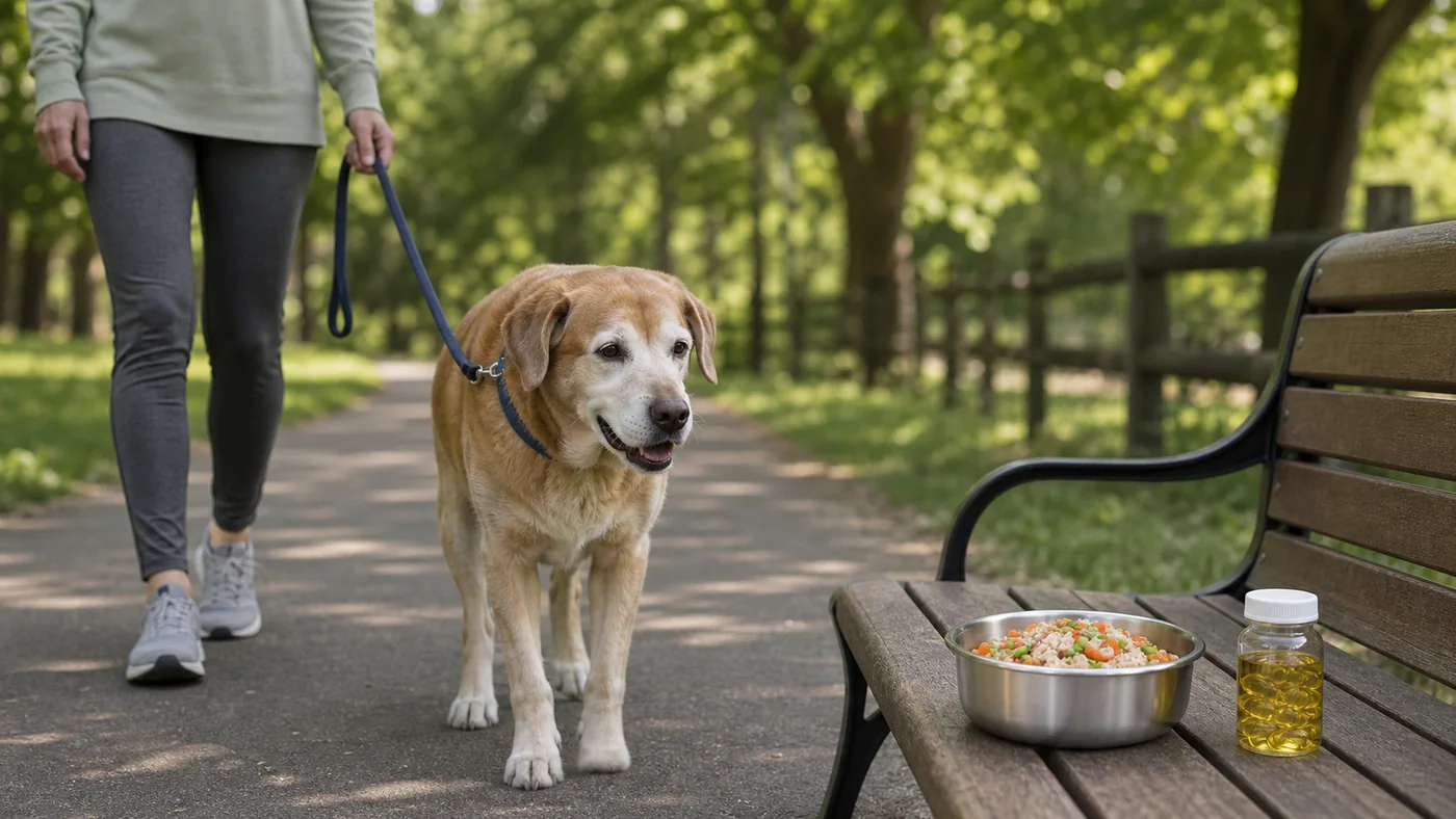 Alimentation du chien senior : guide complet - alimentation chien senior mobilite omega3