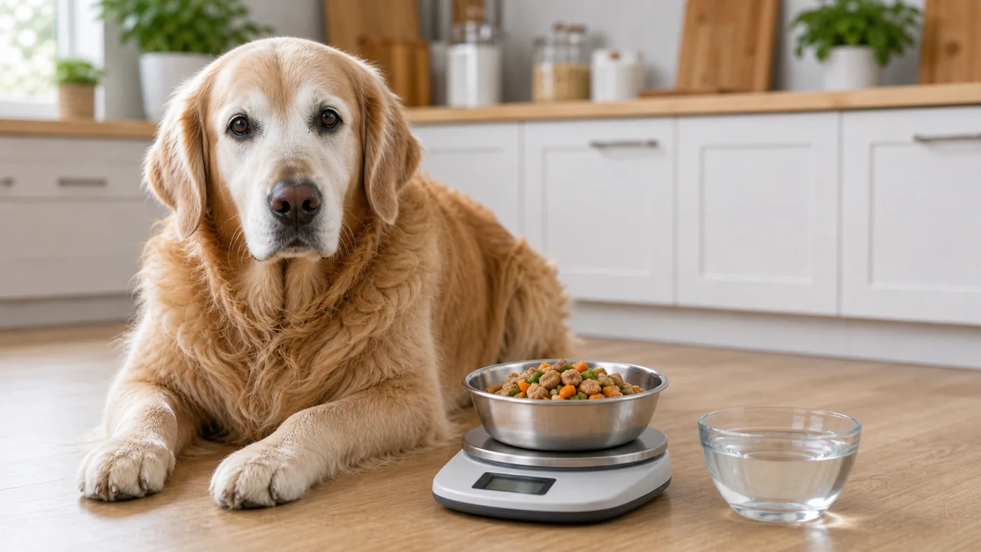 Alimentation du chien senior : guide complet - alimentation chien senior ration pesee