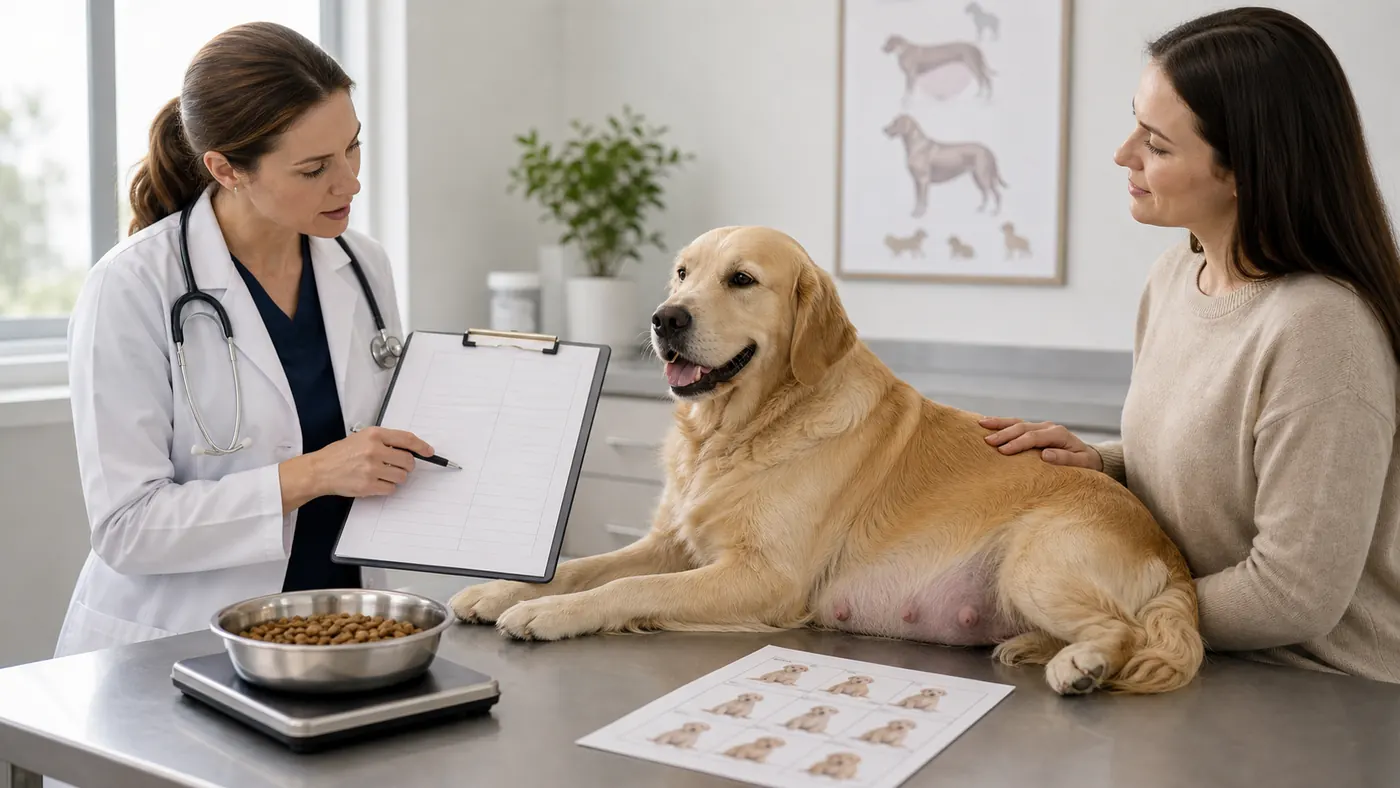 Alimentation de la chienne gestante et allaitante : guide complet - alimentation chienne gestante suivi veterinaire