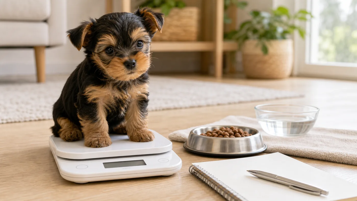 Alimentation du chiot petite race : repas fréquents, hypoglycémie et croissance - alimentation chiot petite race pesee croissance