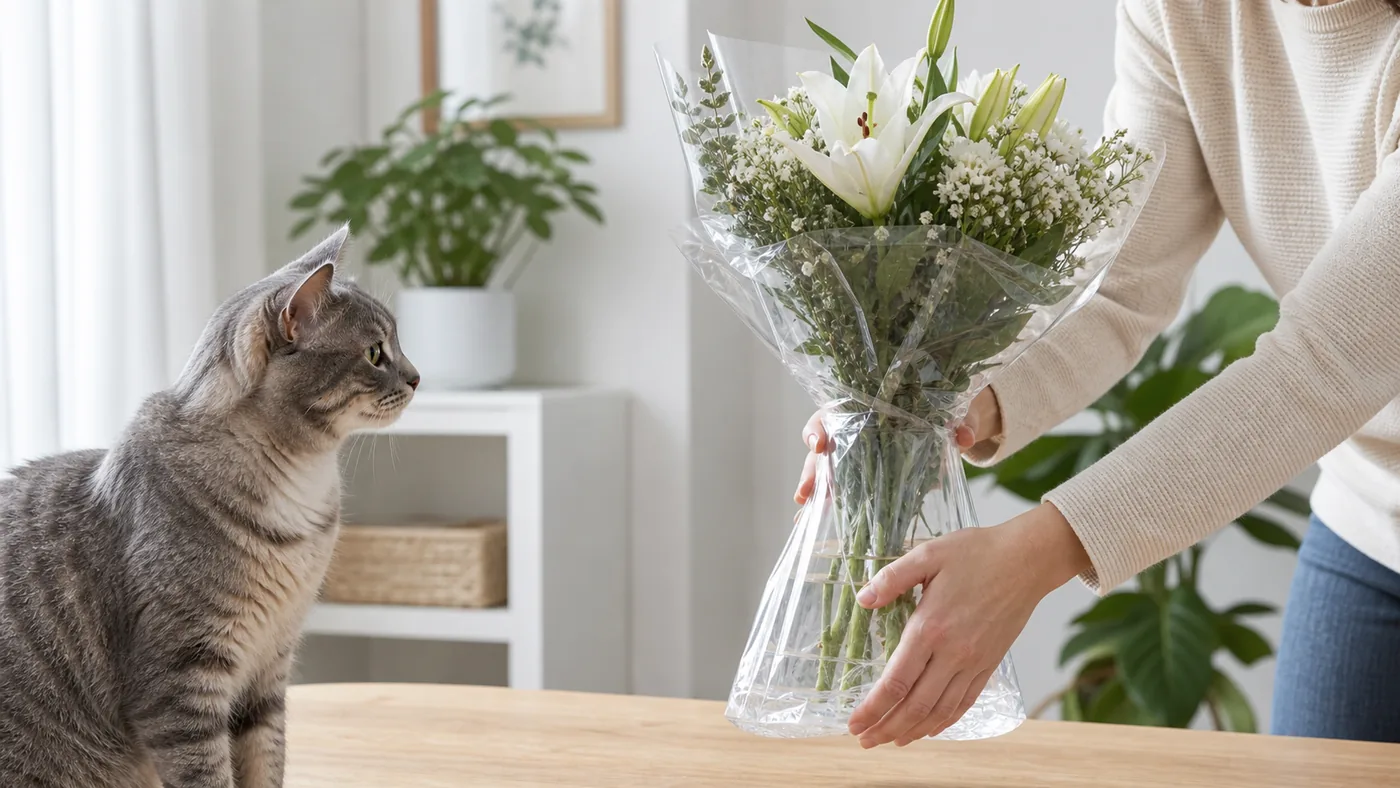 Bouquets dangereux pour le chat : fleurs à éviter à la maison - bouquets dangereux chat eau vase