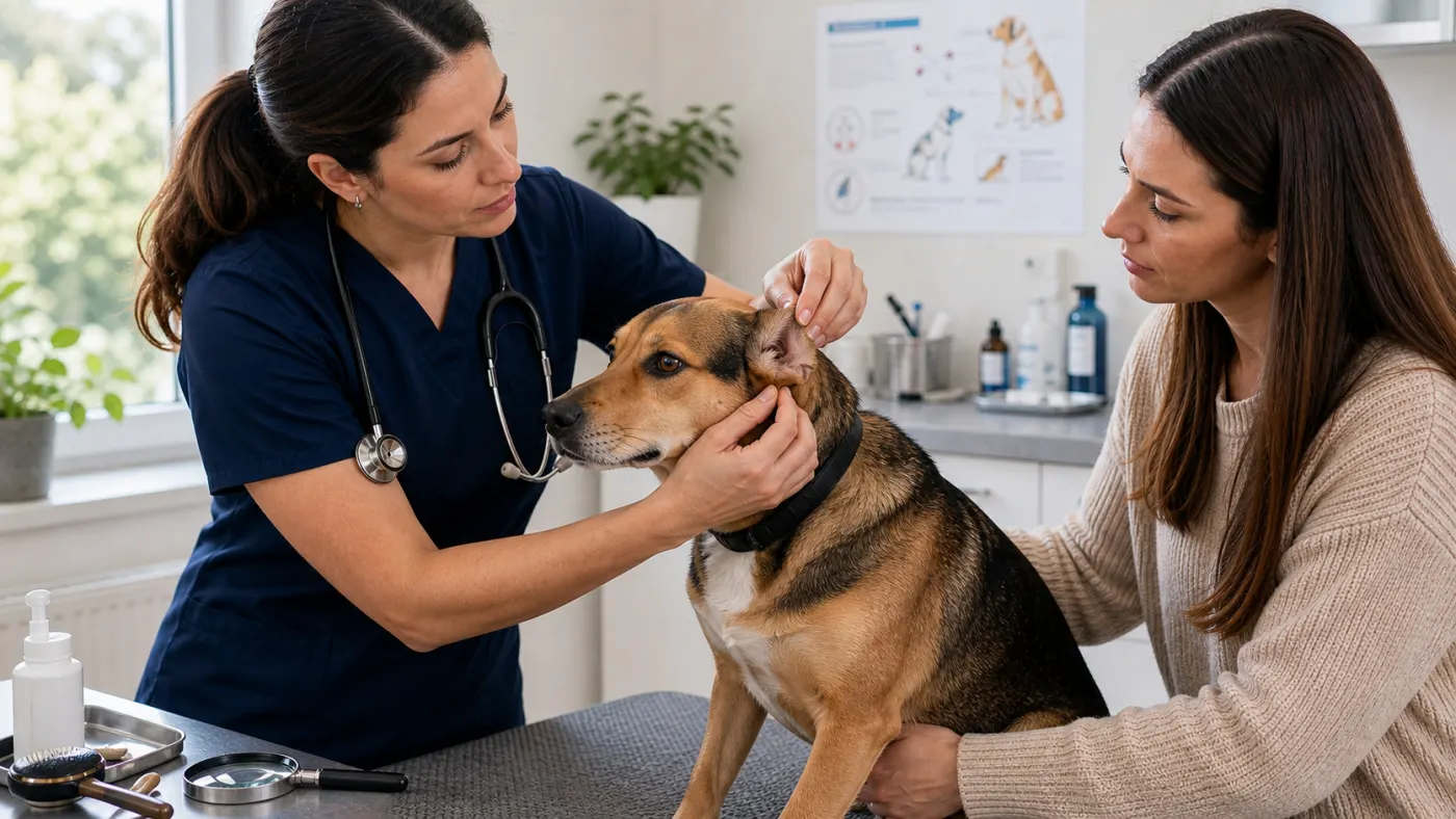Consultation dermatologique pour un chien qui se gratte